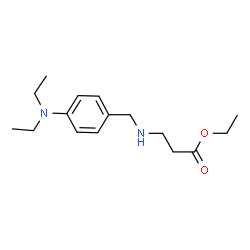 ChemSpider 2D Image | Ethyl N-[4-(diethylamino)benzyl]-beta-alaninate | C16H26N2O2