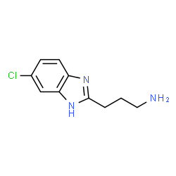 ChemSpider 2D Image | 1H-benzimidazole-2-propanamine, 5-chloro- | C10H12ClN3