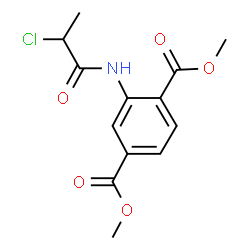 ChemSpider 2D Image | Dimethyl 2-[(2-chloropropanoyl)amino]terephthalate | C13H14ClNO5