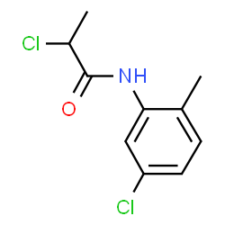 ChemSpider 2D Image | 2-Chloro-N-(5-chloro-2-methylphenyl)propanamide | C10H11Cl2NO