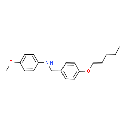 ChemSpider 2D Image | 4-Methoxy-N-[4-(pentyloxy)benzyl]aniline | C19H25NO2