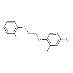 ChemSpider 2D Image | N-[2-(4-Chloro-2-methylphenoxy)ethyl]-2-fluoroaniline | C15H15ClFNO