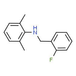 ChemSpider 2D Image | N-(2-Fluorobenzyl)-2,6-dimethylaniline | C15H16FN