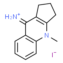 ChemSpider 2D Image | 4-Methyl-1,2,3,4-tetrahydro-9H-cyclopenta[b]quinolin-9-iminium iodide | C13H15IN2