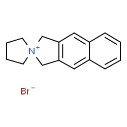 ChemSpider 2D Image | spiro[1,3-dihydrobenzo[f]isoindol-2-ium-2,1'-azolidin-1-ium] bromide | C16H18BrN