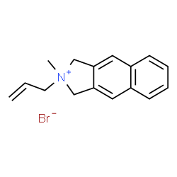 ChemSpider 2D Image | 2-Allyl-2-methyl-2,3-dihydro-1H-benzo[f]isoindolium bromide | C16H18BrN