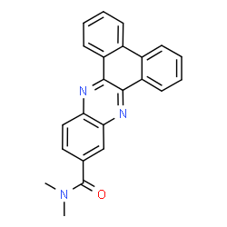 ChemSpider 2D Image | N,N-Dimethyldibenzo[a,c]phenazine-11-carboxamide | C23H17N3O