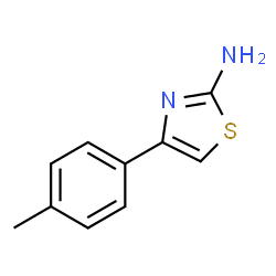 ChemSpider 2D Image | 4-(p-tolyl)thiazol-2-amine | C10H10N2S