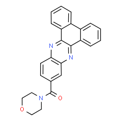 ChemSpider 2D Image | Dibenzo[a,c]phenazin-11-yl(4-morpholinyl)methanone | C25H19N3O2