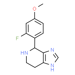 ChemSpider 2D Image | 4-(2-fluoro-4-methoxyphenyl)-3H,4H,5H,6H,7H-imidazo[4,5-c]pyridine | C13H14FN3O
