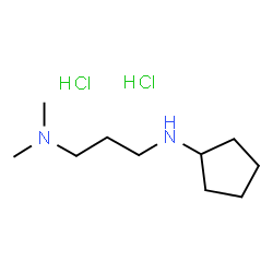 ChemSpider 2D Image | N'-Cyclopentyl-N,N-dimethyl-1,3-propanediamine dihydrochloride | C10H24Cl2N2