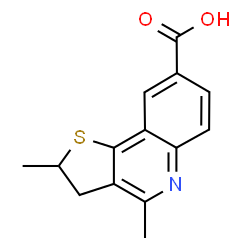 ChemSpider 2D Image | 2,4-dimethyl-2H,3H-thieno[3,2-c]quinoline-8-carboxylic acid | C14H13NO2S
