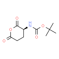 ChemSpider 2D Image | (S)-tert-Butyl (2,6-dioxotetrahydro-2H-pyran-3-yl)carbamate | C10H15NO5