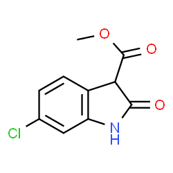 ChemSpider 2D Image | Methyl 6-chlorooxoindoline-3-carboxylate | C10H8ClNO3