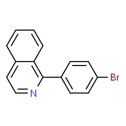 ChemSpider 2D Image | 1-(4-Bromophenyl)isoquinoline | C15H10BrN