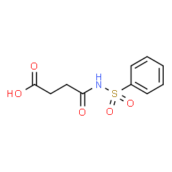 ChemSpider 2D Image | SUCCINIC ACID-MONO-N-PHENYLSULFONYLAMIDE | C10H11NO5S