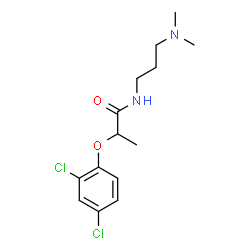 ChemSpider 2D Image | 2-(2,4-Dichlorophenoxy)-N-[3-(dimethylamino)propyl]propanamide | C14H20Cl2N2O2