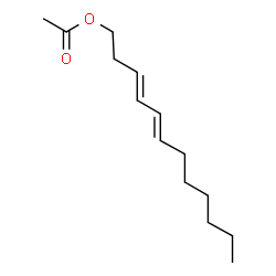 ChemSpider 2D Image | 3,5-dodecadienyl acetate | C14H24O2
