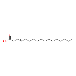 ChemSpider 2D Image | 9-fluoro-3,4-methyleneheptadecanoic acid | C18H33FO2