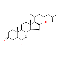 ChemSpider 2D Image | 16-Hydroxycholestane-3,6-dione | C27H44O3