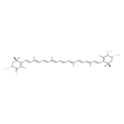 ChemSpider 2D Image | 3,3',4'-Trihydroxy-beta,beta-caroten-4-one | C40H54O4