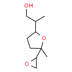 ChemSpider 2D Image | 2-(5-methyl-5-(oxiran-2-yl)-tetrahydrofuran-2-yl)propan-1-ol | C10H18O3