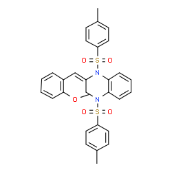 ChemSpider 2D Image | (E)-2-(2-methoxybenzylidene)-1,4-di-p-tosyl-1,2,3,4-tetrahydroquinoxaline | C30H28N2O5S2