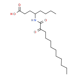 ChemSpider 2D Image | 4-((2-oxododecanoyl)amino)octanoic acid | C20H37NO4