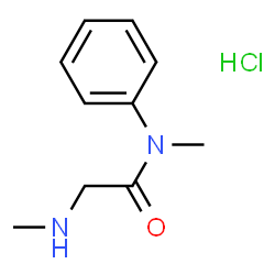 ChemSpider 2D Image | N,N~2~-Dimethyl-N-phenylglycinamide hydrochloride (1:1) | C10H15ClN2O
