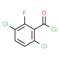 ChemSpider 2D Image | 3,6-Dichloro-2-fluorobenzoyl chloride | C7H2Cl3FO