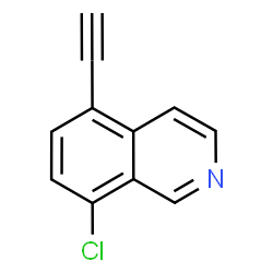 ChemSpider 2D Image | 8-Chloro-5-ethynylisoquinoline | C11H6ClN