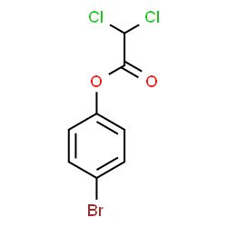 ChemSpider 2D Image | 4-Bromophenyl dichloroacetate | C8H5BrCl2O2