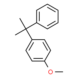 ChemSpider 2D Image | 1-Methoxy-4-(2-phenyl-2-propanyl)benzene | C16H18O