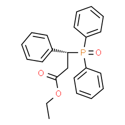 ChemSpider 2D Image | Ethyl (3R)-3-(diphenylphosphoryl)-3-phenylpropanoate | C23H23O3P