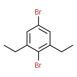 ChemSpider 2D Image | 2,5-Dibromo-1,3-diethylbenzene | C10H12Br2
