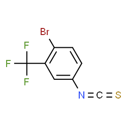 ChemSpider 2D Image | 1-Bromo-4-isothiocyanato-2-(trifluoromethyl)benzene | C8H3BrF3NS