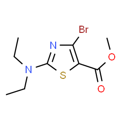 ChemSpider 2D Image | Methyl 4-bromo-2-(diethylamino)-1,3-thiazole-5-carboxylate | C9H13BrN2O2S