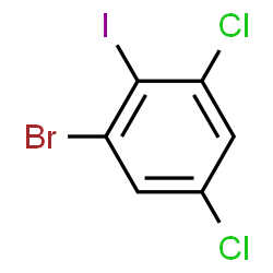 ChemSpider 2D Image | 1-Bromo-3,5-dichloro-2-iodobenzene | C6H2BrCl2I