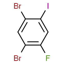 ChemSpider 2D Image | 1,5-Dibromo-2-fluoro-4-iodobenzene | C6H2Br2FI