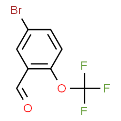 ChemSpider 2D Image | 5-Bromo-2-(trifluoromethoxy)benzaldehyde | C8H4BrF3O2