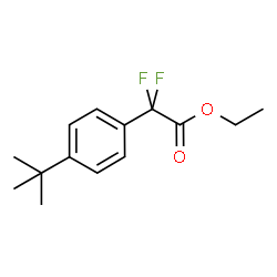 ChemSpider 2D Image | Ethyl (4-tert-butylphenyl)(difluoro)acetate | C14H18F2O2