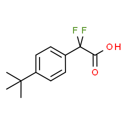 ChemSpider 2D Image | (4-tert-Butylphenyl)(difluoro)acetic acid | C12H14F2O2