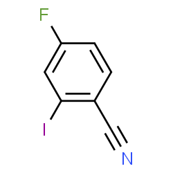 ChemSpider 2D Image | 4-Fluoro-2-iodobenzonitrile | C7H3FIN