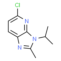 ChemSpider 2D Image | 5-Chloro-3-isopropyl-2-methyl-3H-imidazo[4,5-b]pyridine | C10H12ClN3