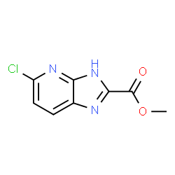 ChemSpider 2D Image | Methyl 5-chloro-1H-imidazo[4,5-b]pyridine-2-carboxylate | C8H6ClN3O2