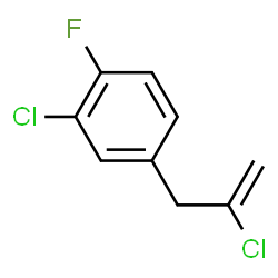 ChemSpider 2D Image | 2-Chloro-4-(2-chloro-2-propen-1-yl)-1-fluorobenzene | C9H7Cl2F
