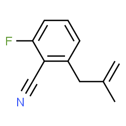 ChemSpider 2D Image | 2-Fluoro-6-(2-methyl-2-propen-1-yl)benzonitrile | C11H10FN