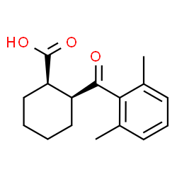 ChemSpider 2D Image | (1R,2S)-2-(2,6-Dimethylbenzoyl)cyclohexanecarboxylic acid | C16H20O3