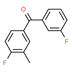 ChemSpider 2D Image | (4-Fluoro-3-methylphenyl)(3-fluorophenyl)methanone | C14H10F2O