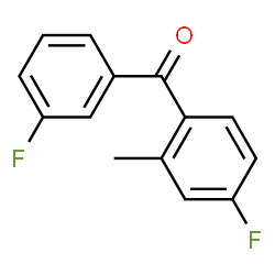 ChemSpider 2D Image | (4-Fluoro-2-methylphenyl)(3-fluorophenyl)methanone | C14H10F2O